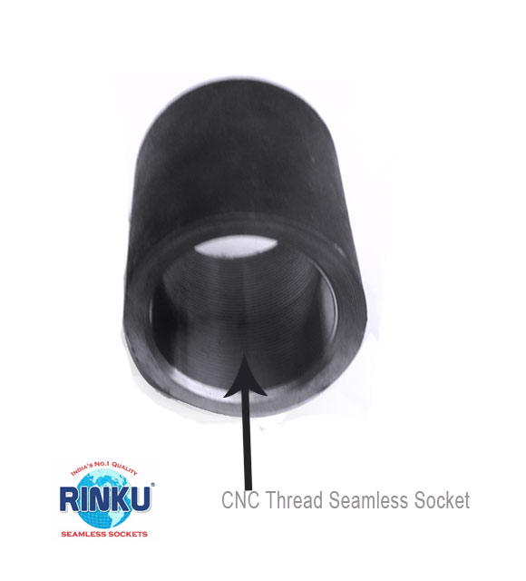 CNC Thread Seamless Pipe Coupling Socket - Black - Best Quality Manufacturers